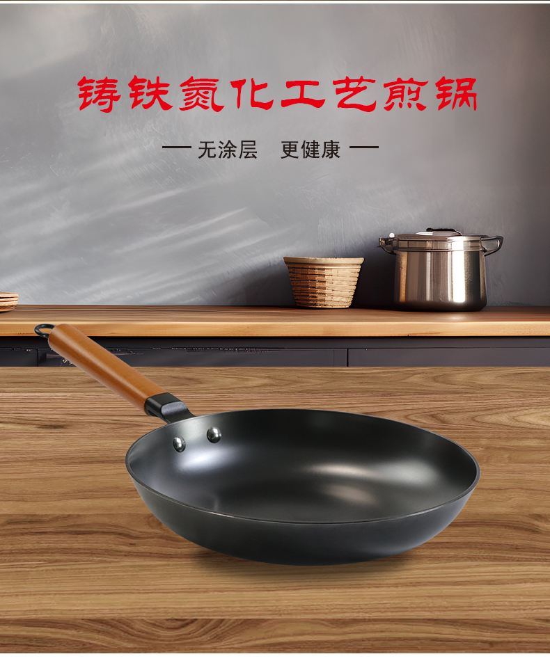 经典真不锈铸铁煎锅插图(2)