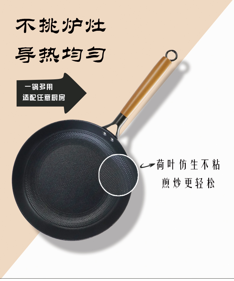 低脂烹饪系列珐琅不粘铸铁煎锅插图(2)